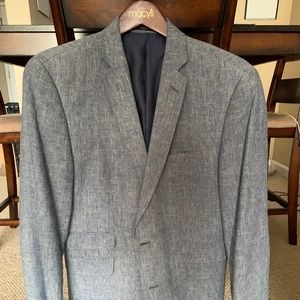 Bar III Men's Light Blue Linen Blazer